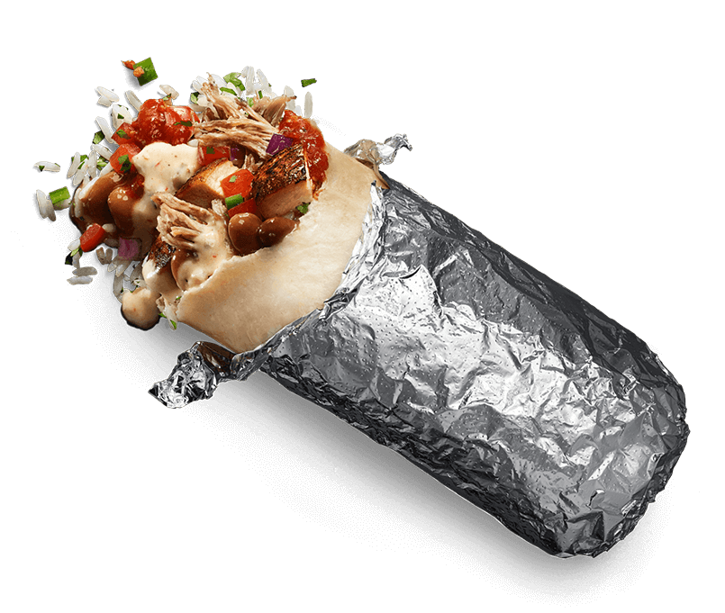 burrito with a bite out of it